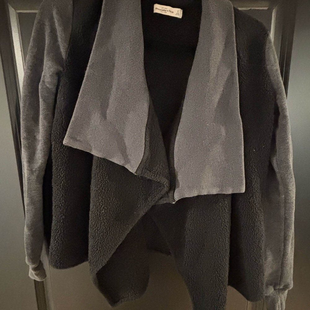 Abercrombie & Fitch Black Teddy Jacket